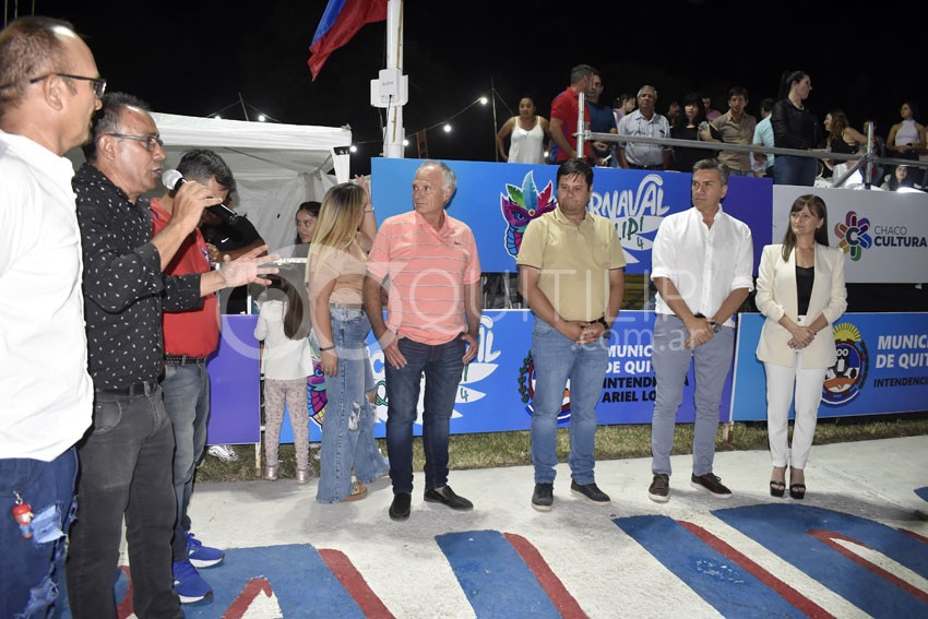El gobernador Zdero recorrió obras inconclusas y participó en la primera luna del carnaval 31