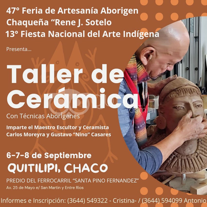 Mañana comienza el 12º Encuentro de Escultores "Francisco Ferrer": en vísperas a la 47º Feria de Artesanía Aborigen Chaqueña 20