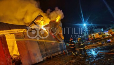 Voraz incendio en la Heller Norteña 1