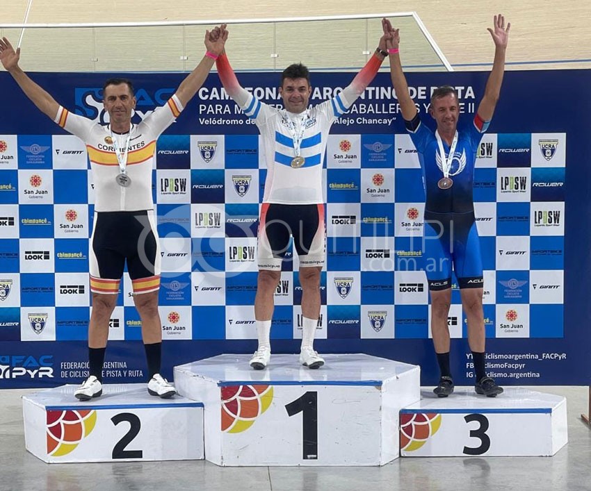 Ciclismo: Carlos Varese Campeón argentino de pista en San Juan 16