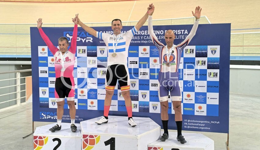 Ciclismo: Carlos Varese Campeón argentino de pista en San Juan 13