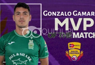 Gonzalo Gamarra, el más valioso en el triunfo del Floriana FC ante el Marsaxlokk 54