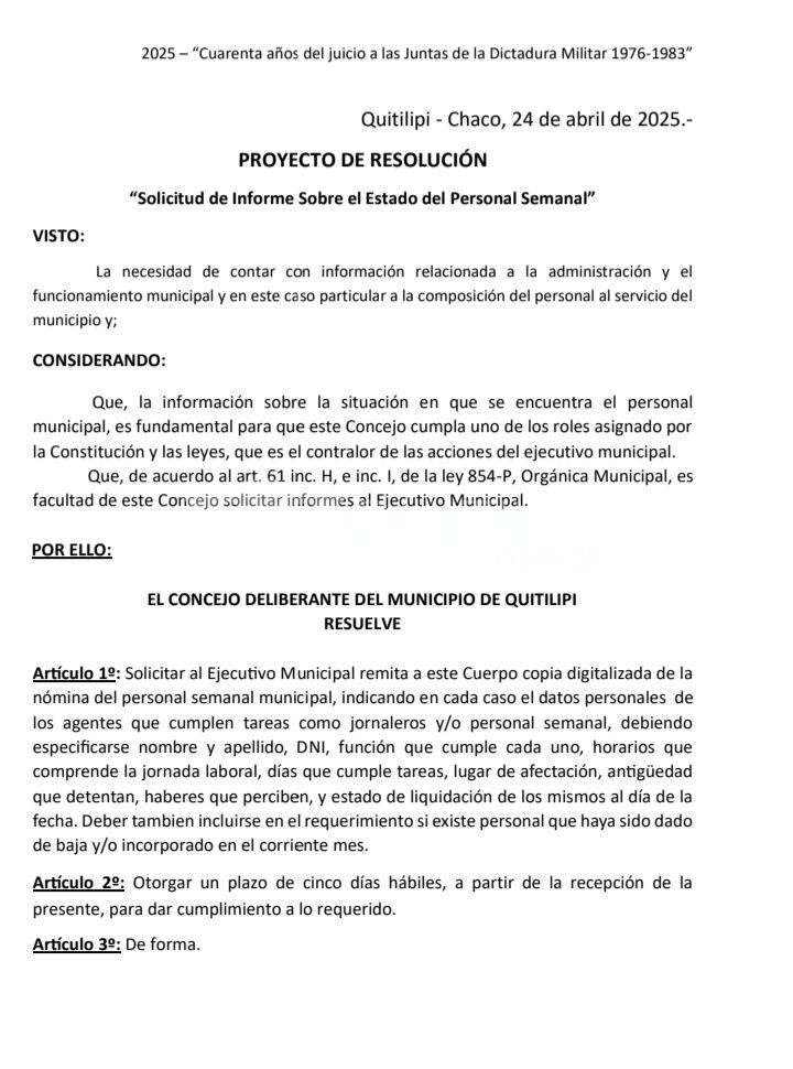 Empleados precarizados de la Municipalidad reclaman dos meses de atraso en el pago de salarios - Quitilipi.com.ar Empleados precarizados de la Municipalidad reclaman dos meses de atraso en el pago de salarios 18
