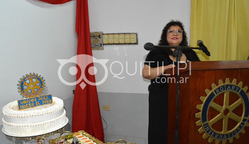 Norma Lilian Soler asumió su segundo mandato en Rotary Quitilipi 22