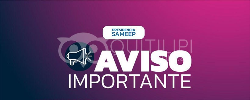 Aviso Importante: corte de servicio de agua 10