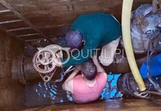 Sameep reparó la válvula de ingreso de agua a Quitilipi 7