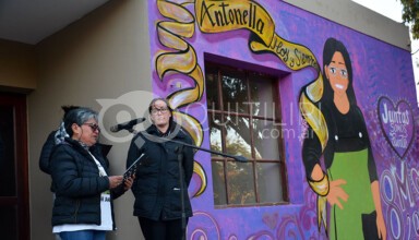 Presentan un mural recordatorio a Antonella Altamirano 1