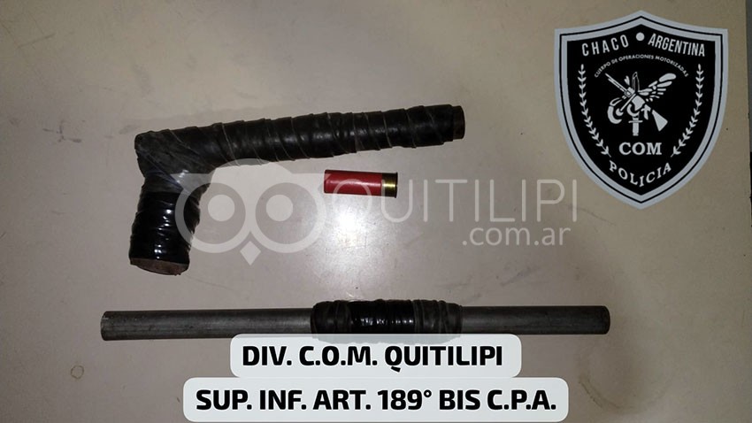 La Policía detuvo a dos individuos en el Barrio San Cayetano, uno de ellos por portar una tumbera y el otro por retobado 10