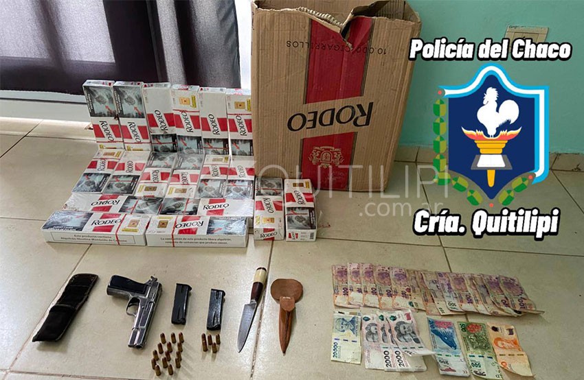 La policía detuvo dos individuos por la venta ilegal de armas y cigarrillos 18