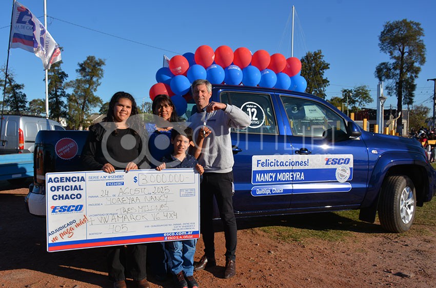 Emprendedora quitilipense fue adjudicada con un plan ESCO y ahora se moviliza en camioneta 16