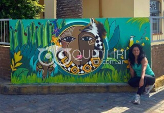 Madre del Monte": mural de la artista plástica Carolina Saucedo 6