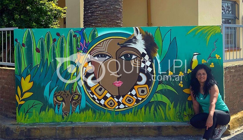 Madre del Monte": mural de la artista plástica Carolina Saucedo 13