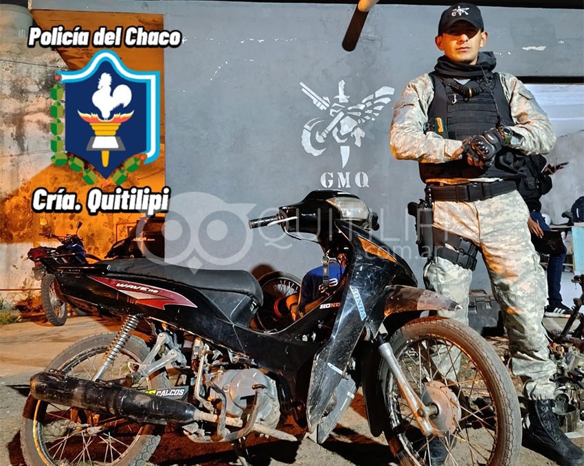 La Policía buscaba una moto robada y se topó con un desarmadero 16