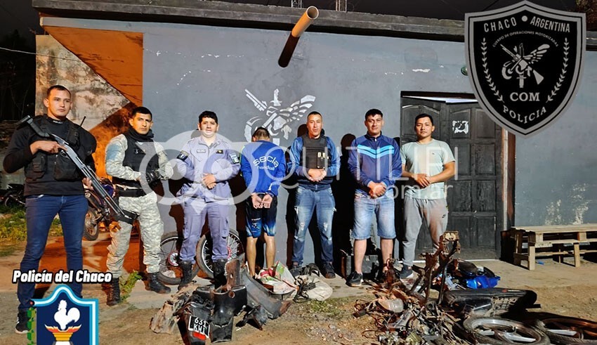 La Policía buscaba una moto robada y se topó con un desarmadero 13