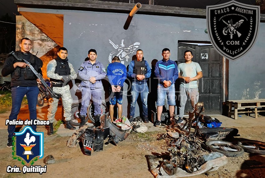 La Policía buscaba una moto robada y se topó con un desarmadero 5