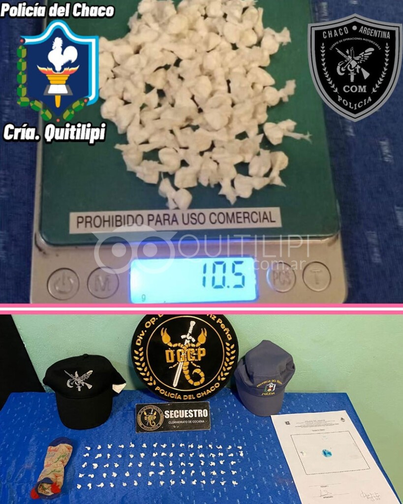 Ocurrió en el Barrio Santa Rosa. La Motorizada de recorrida pescó a una mujer infraganti con "merca" 15