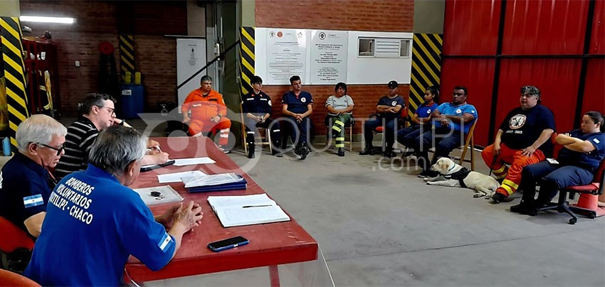 Nación fiscalizo dieciséis cuarteles de la Federación de Bomberos del Chaco 16