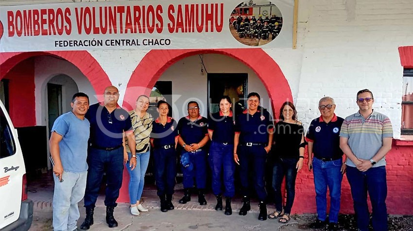 Nación fiscalizo dieciséis cuarteles de la Federación de Bomberos del Chaco 18