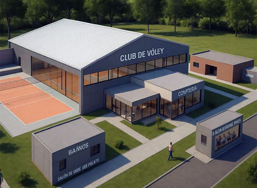 Quitilipi Vóley asentó su piedra fundamental en el terreno donde se levantará el club 20