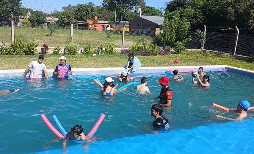 Avanzan los preparativos para la temporada de pileta en el CIC y la Colonia de Vacaciones en el Camping Municipal 23