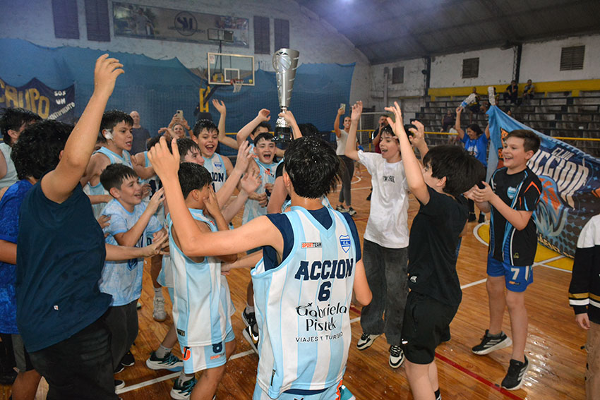 El Club Acción se consagró Campeón de la ASB en la categoría U13 tras derrotar en la final a Caupolicán 55