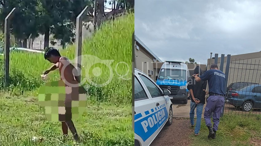 Fue demorado por exhibiciones obscenas en la vía pública 10