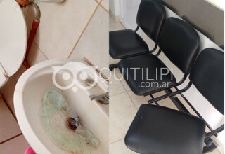 Destrozos en los sanitarios y galería del Hospital de Quitilipi 3