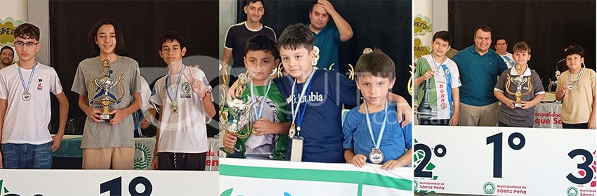 Destacado desempeño de ajedrecistas quitilipenses en el Interprovincial "CXIV Aniversario de Presidencia Roque Sáenz Peña 18