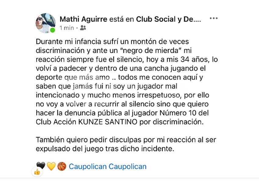 Apertura de la ASB: Caupolicán mejoró, pero Acción se quedó con el triunfo y los puntos 27