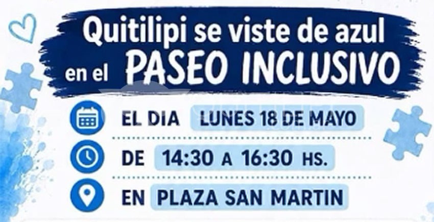 Quitilipi se viste de azul: invitan a la comunidad a un Paseo Inclusivo por el Autismo 13