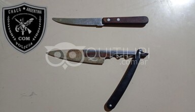 Ocurrió en el Barrio La Tablada: la policía motorizada demoró a dos jóvenes armados con cuchillos 1