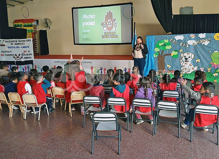 Mes del Animal: APA Quitilipi refuerza su labor educativa con charlas en jardines de la ciudad 4