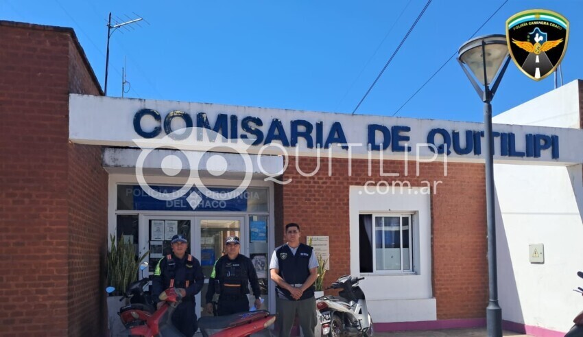 La Policía Caminera en Quitilipi recupera una moto robada y detienen a un prófugo en la Ruta 4 y 95 13