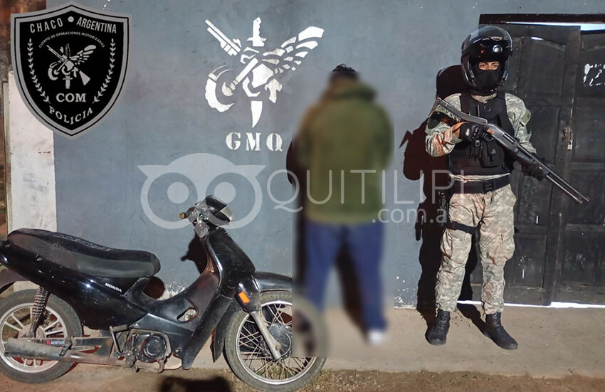 Operativos del COM en Quitilipi: seis demorados y el secuestro de una Moto robada hace 12 años 5