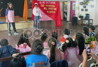 Emotiva jornada de sensibilización sobre discapacidad visual en el Jardín Nº4 por el "Día del Bastón Blanco" 26