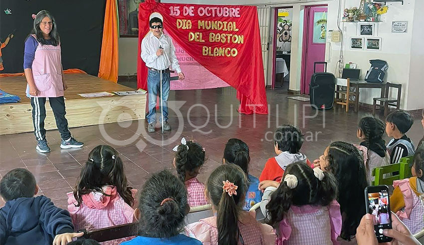 Emotiva jornada de sensibilización sobre discapacidad visual en el Jardín Nº4 por el "Día del Bastón Blanco" 19